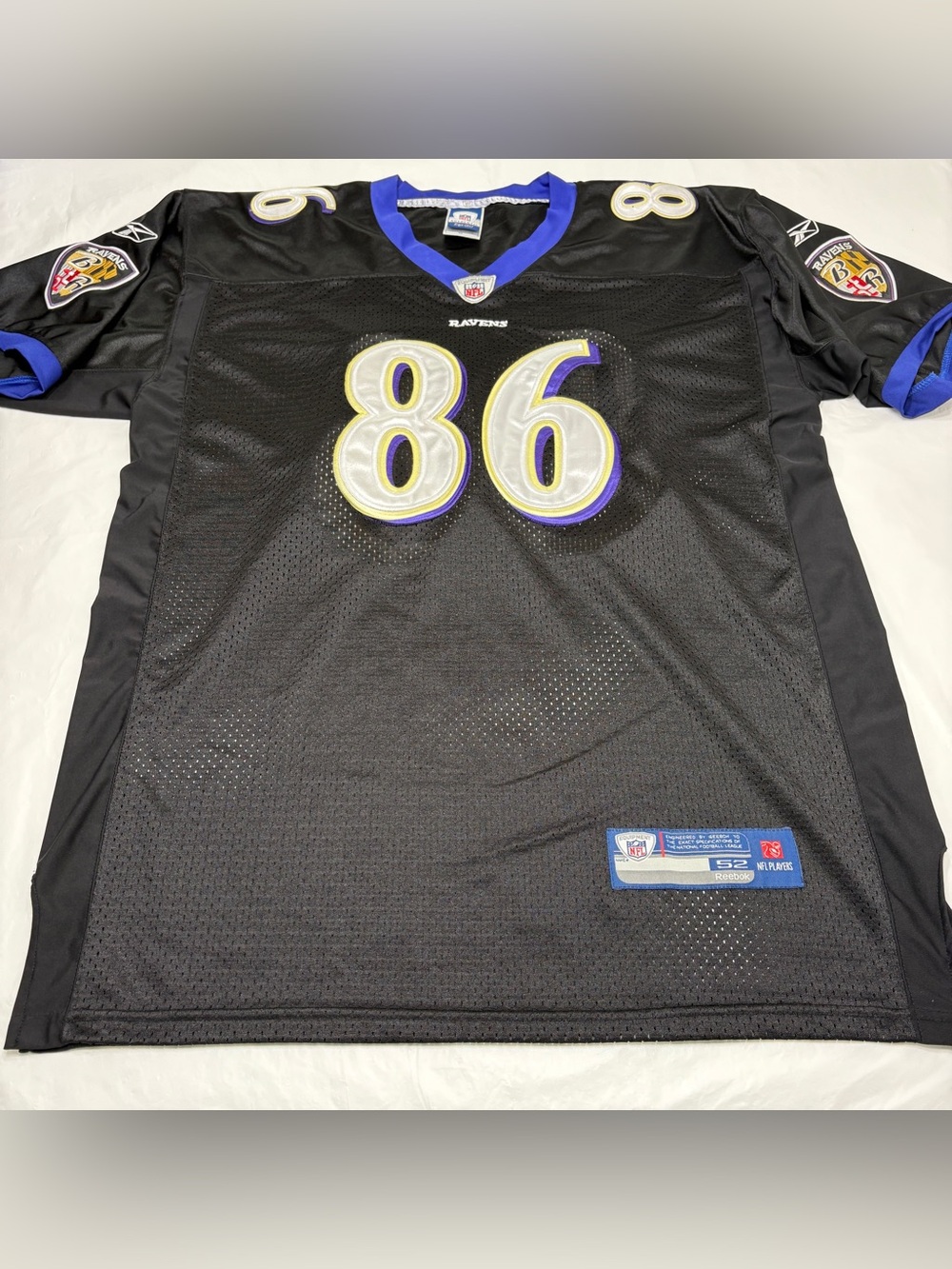 Vintage Todd Heap #86 Baltimore Ravens Reebok NFL Jersey Men’s 52 XXL